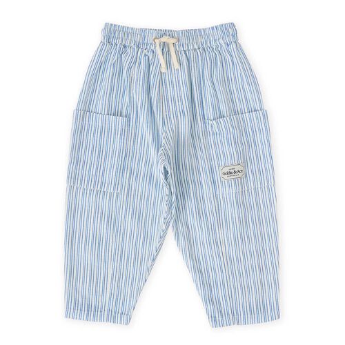 Goldie + Ace Sailor Stripe Kit Linen Pants 6M-2Y